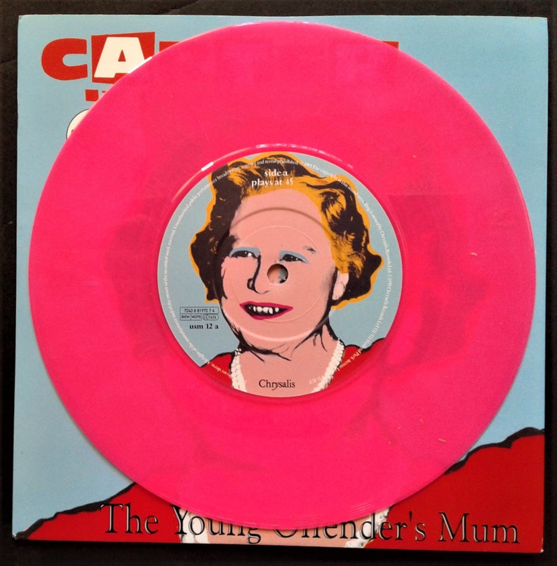 Carter USM "The Young Offenders Mum" Disco británico de vinilo de color 45. 1995. Punk/Pop. imagen 3