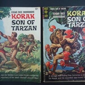 Four issues of Korak-Son of Tarzan from the 1960&#39;s.