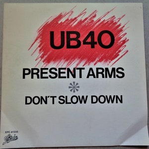 UB40 &quot;Present In Arms&quot;  French vinyl 45 record.  1981.  Reggae/Dub.