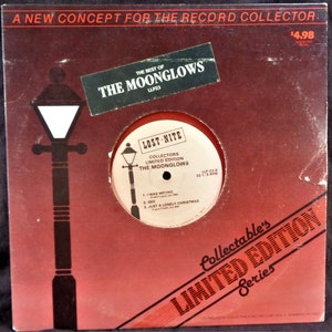 The Moonglows &quot;Best Of&quot;  10&quot; red vinyl record.  1950&#39;s.