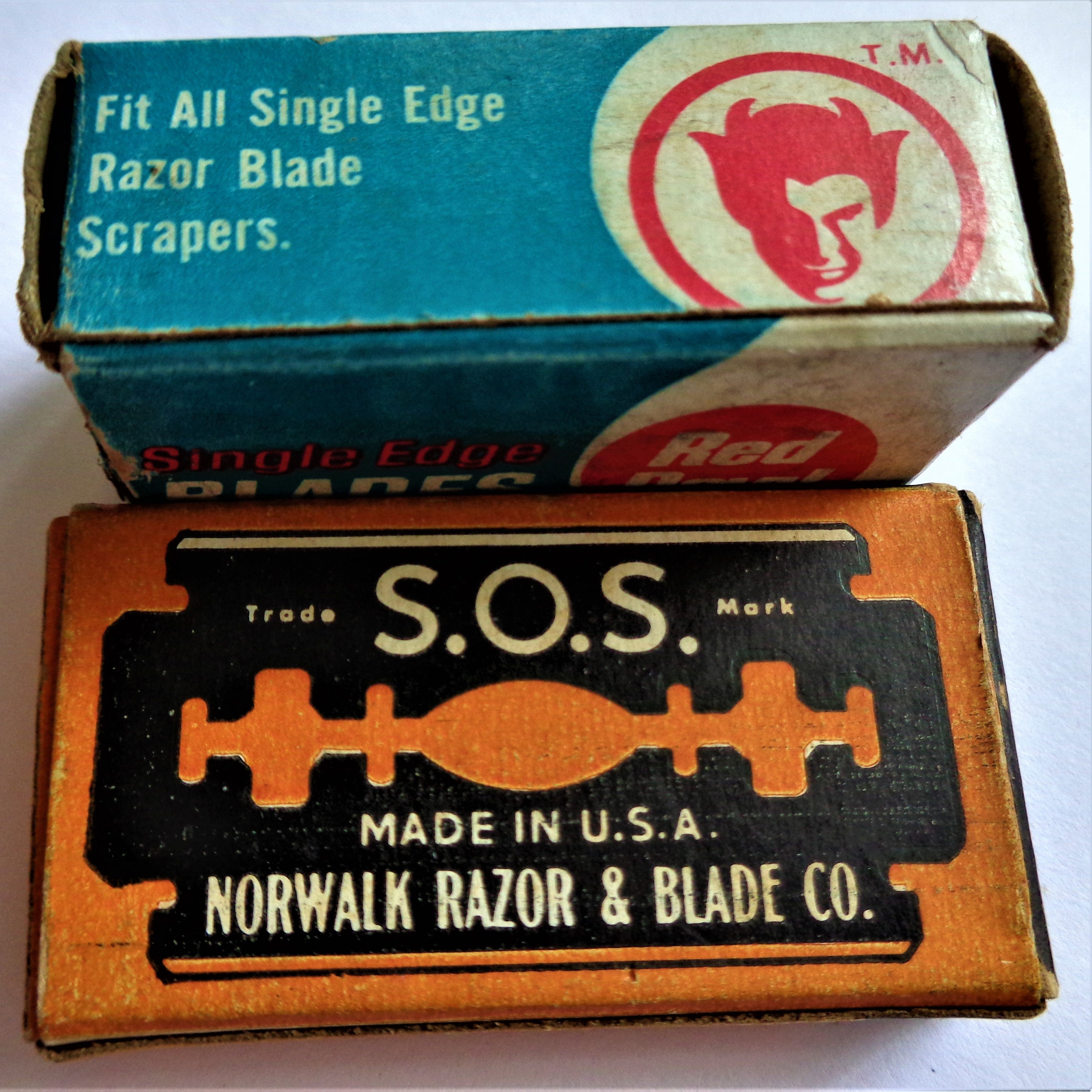 Assortment of 15 vintage razor blades in their original Etsy.de