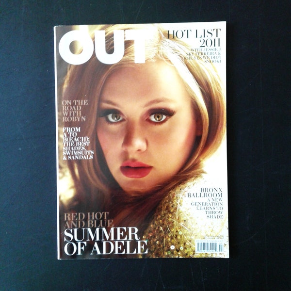 OUT Magazine.  Adele/Jesse J/Michael Kors/Robyn/Gay Interest/Queer Culture.