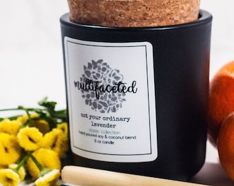 Not Your Ordinary Lavender Candle: Soy & Coconut Wax, 40+ Hour Burn