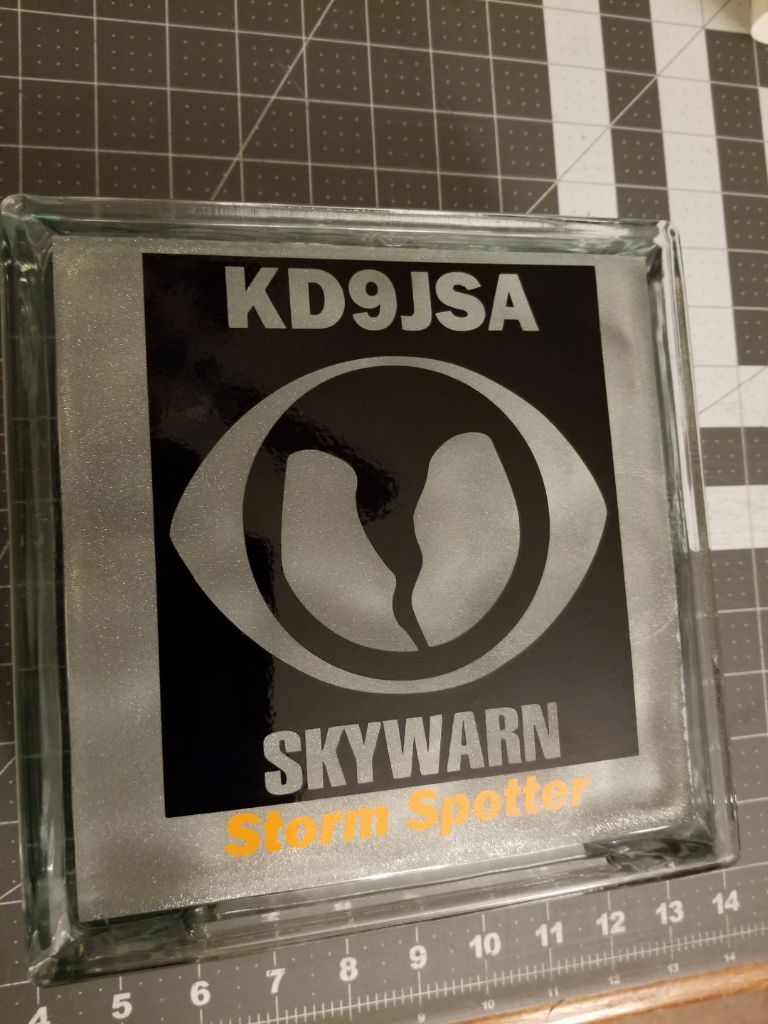 Skywarn Glass Block Lighting Decoration, Glass Block Light, Amatuer