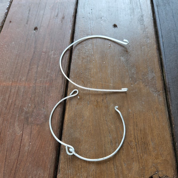 Mason Jar Handle - Wire Hanger - Silver Metal, Fits Pint and Quart Size Mason Jars Regular Mouth,