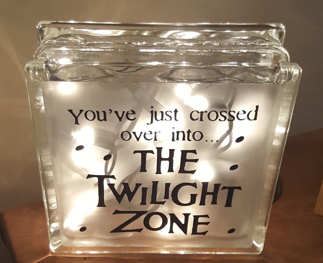 Glass Block Lighting Twilight Zone Decoration, Glass Block Light, Deck