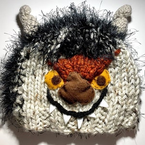 Adult Monster hat,COLORS VARY,Where the Wild Things Are,costume for Halloween,adult costume hat,animal headpiece,handmade in USA Traditional