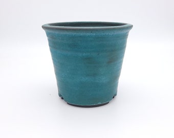 5" Handmade Ceramic Stoneware Flower Planter, Orchid Pot, Succulent Container, Cache Pot for plants in 4" pots.