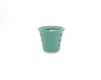 3" Handmade Ceramic Stoneware Flower Planter - Orchid Pot - Succulent Container - Cache Pot for plants in 2.5" pots.