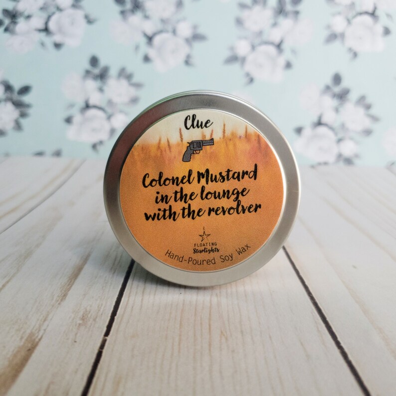 Clue CandleColonel MustardCustom PersonalizeClue Etsy