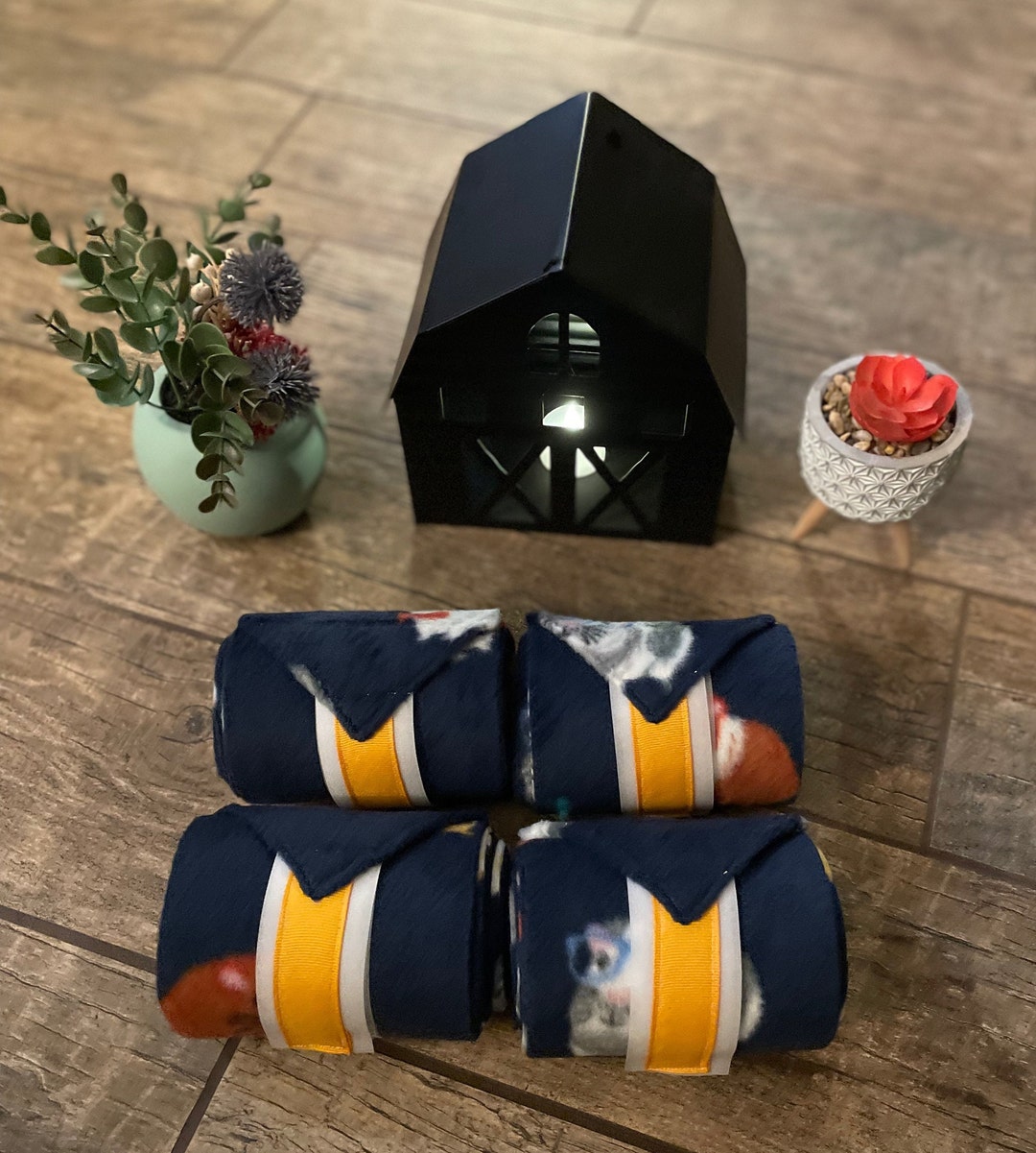 Guinea Pig Print Antipill Plush Fleece Horse Leg Polo Wraps Etsy