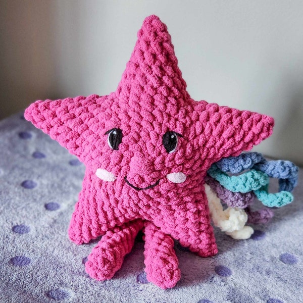 Shooting Star Plushie, Crochet Star, Girly Toys, Toddler Gift, Cute Toy, Handmade Toys, Wish Upon A Star, Make A Wish, Gifts For Kids