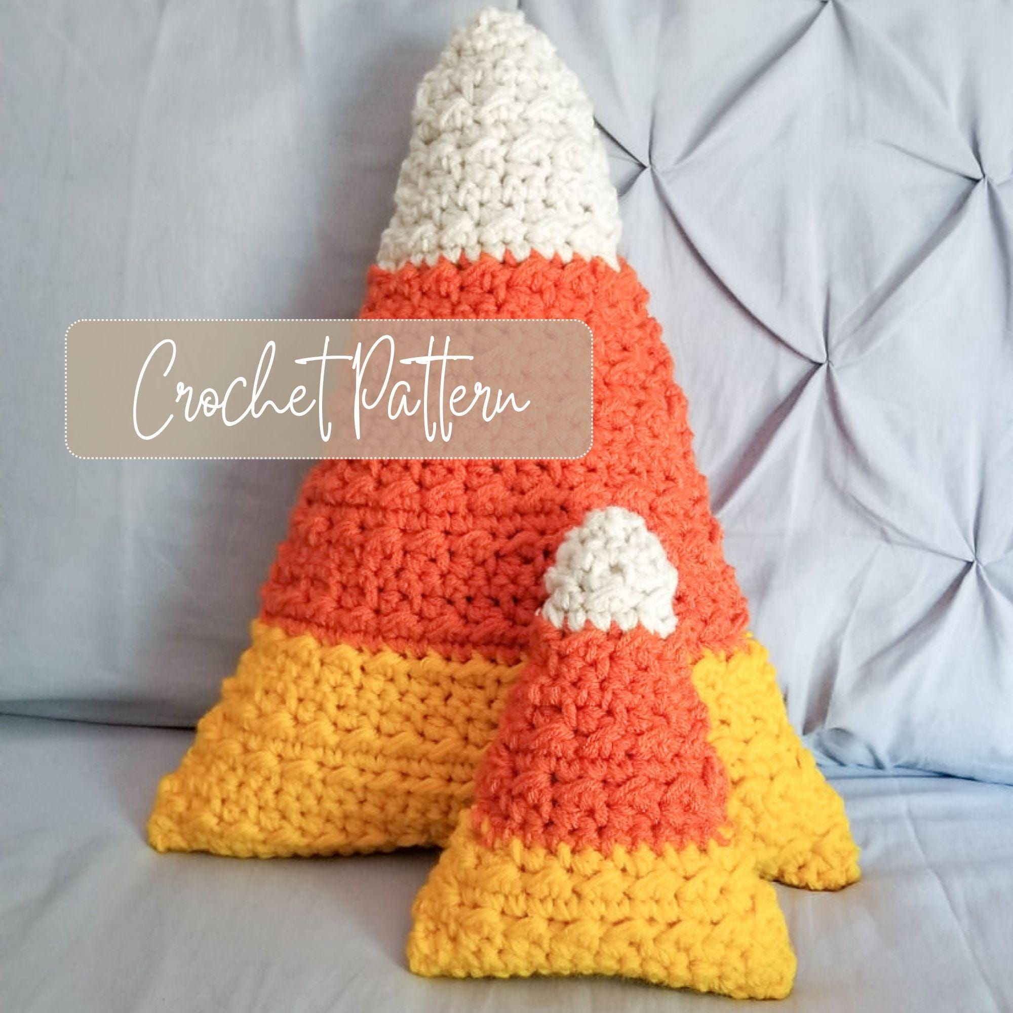 39 Candy Corn Crochet Patterns to Sweeten Your Autumn Decor 37 Candy Corn Crochet Pillow Pattern: Two Sizes