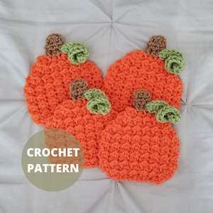 Haakpatroon pompoenonderzetter: halloweendecor herfst (pdf-download)