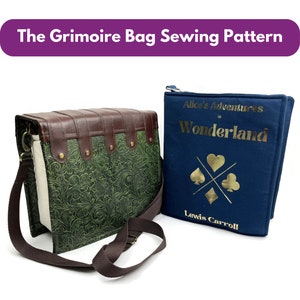 The Grimoire Bag - Book Crossbody Bag Sewing Pattern - Instant Download