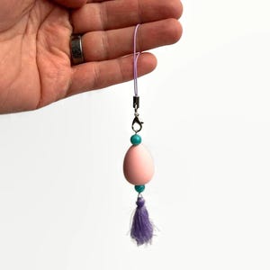 Oval Charm Keychain - Video Game Cell Phone Charm image 2