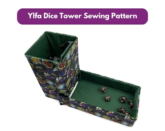 Ylfa Dice Tower and Tray Sewing Pattern - Instant Download PDF