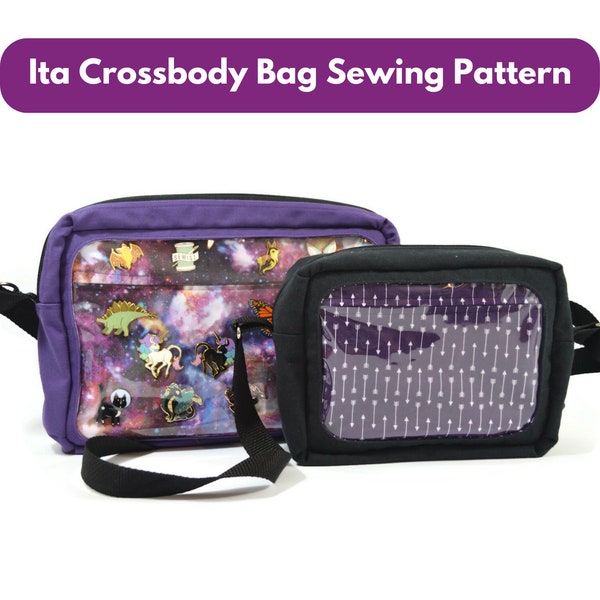 Ita Crossbody Bag PDF Sewing Pattern - Instantly Downloadable Digital Pattern