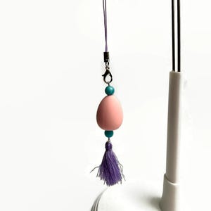 Oval Charm Keychain - Video Game Cell Phone Charm image 7