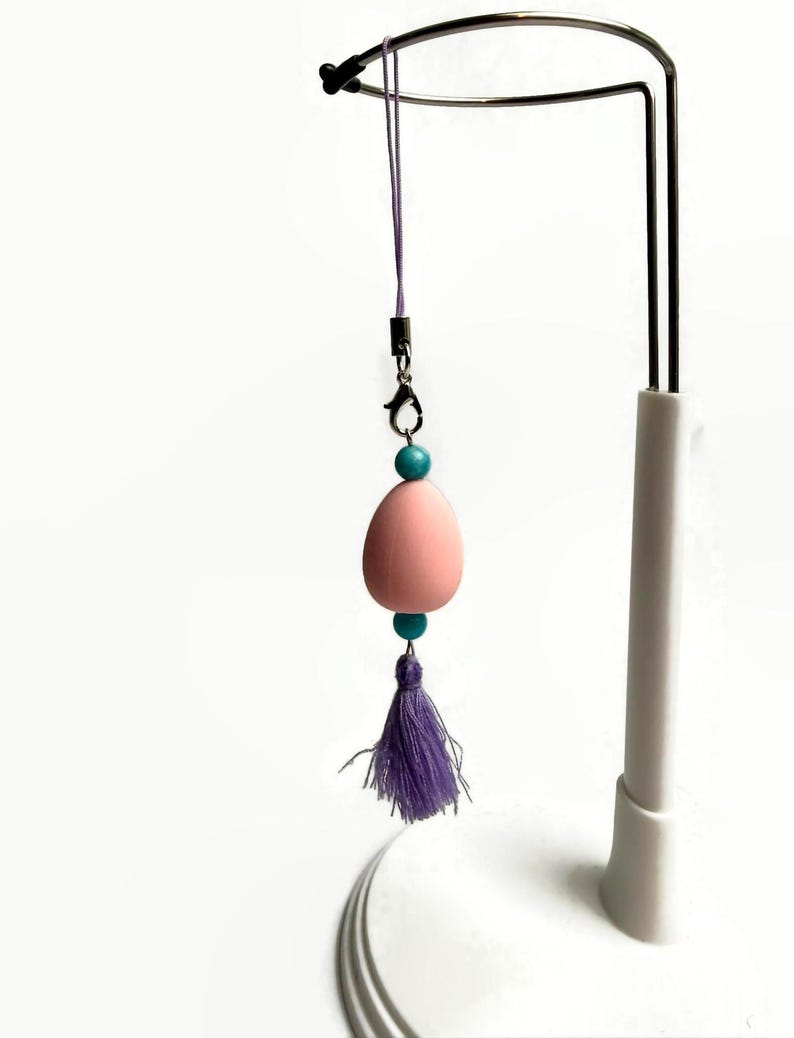 Oval Charm Keychain - Video Game Cell Phone Charm image 7