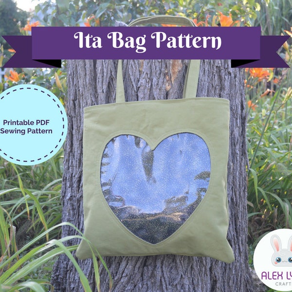 Ita Bag PDF Sewing Pattern - Tote Style - Instant Download