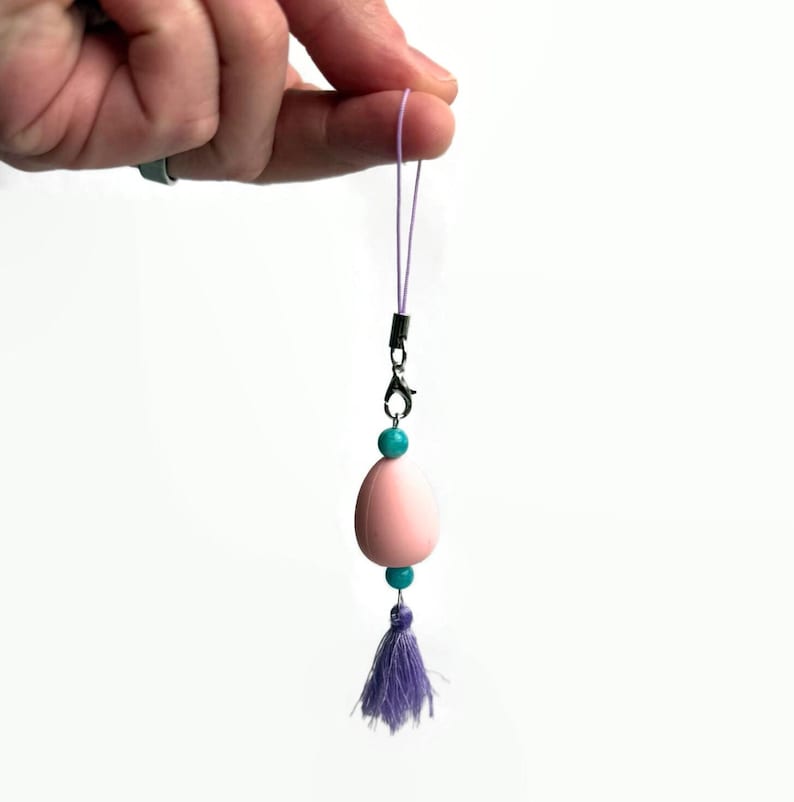 Oval Charm Keychain - Video Game Cell Phone Charm image 3