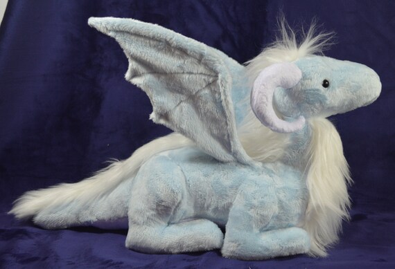 Customisable Baby Dragon Plush Keychain Handmade Poseable Wings