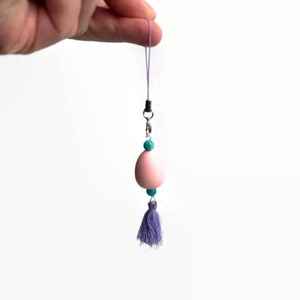 Oval Charm Keychain - Video Game Cell Phone Charm image 4