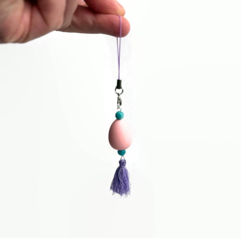 Oval Charm Keychain - Video Game Cell Phone Charm image 4