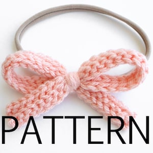 Everyday Hair Bow PATTERN // Crochet Pattern, Crochet hair bow, girl&#39;s hair bow pattern, hair bow crochet pattern