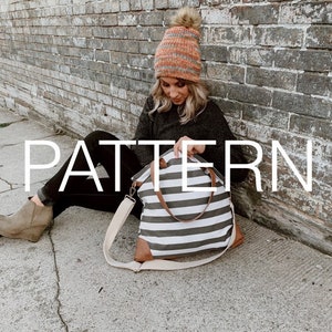 Easy Knit Pattern, Knit Hat Pattern, Slouchy hat pattern //Classic Beanie Knit Pattern