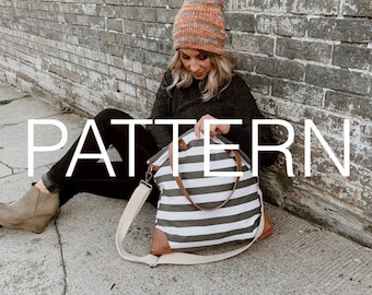 Easy Knit Pattern, Knit Hat Pattern, Slouchy hat pattern //Classic Beanie Knit Pattern