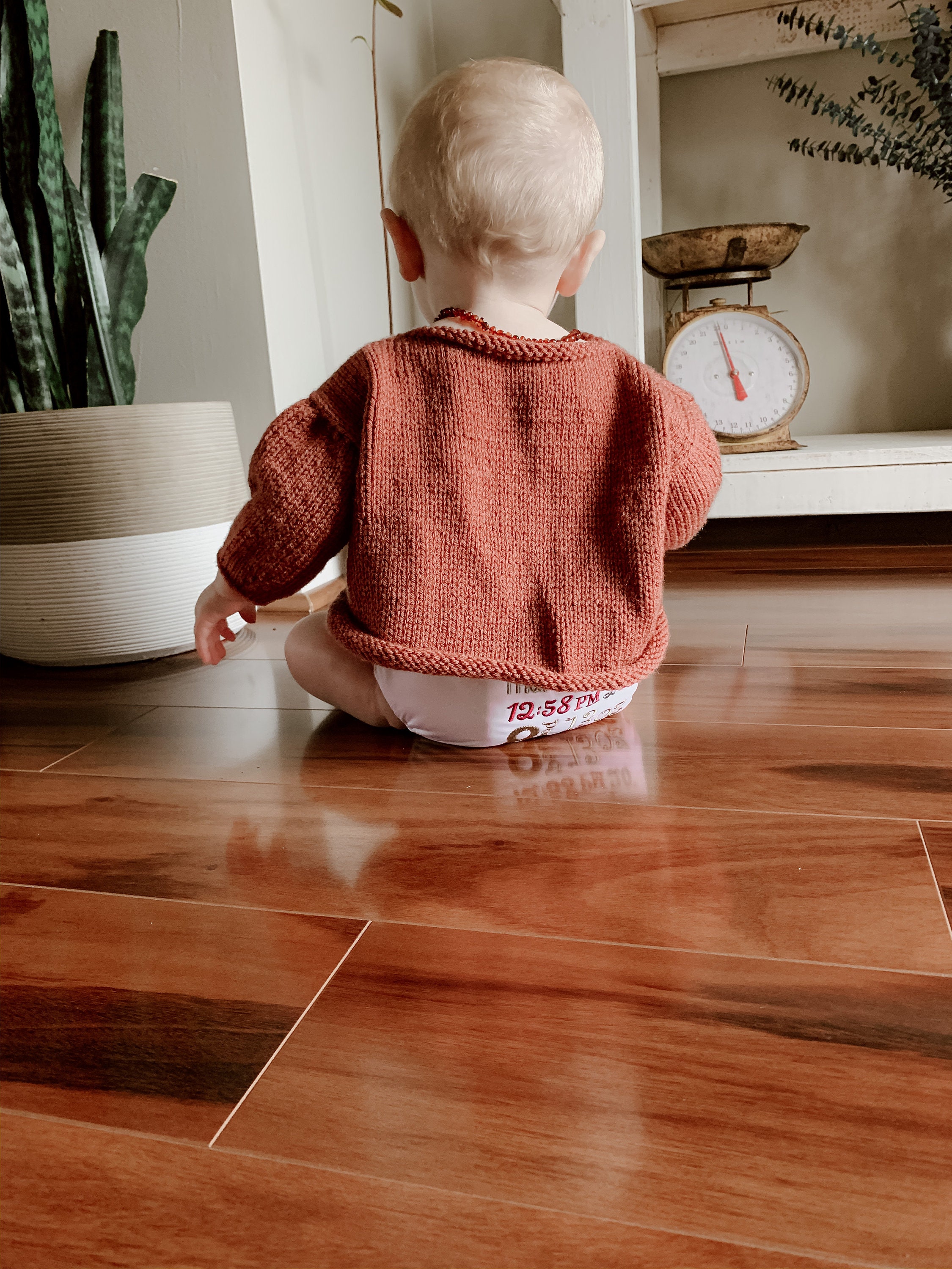 Knit sweater pattern baby sweater pattern // Heirloom Sweater Etsy