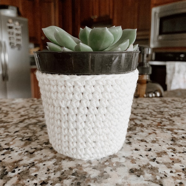 Succulent Pot Cover Crochet Pattern // Crochet Pattern