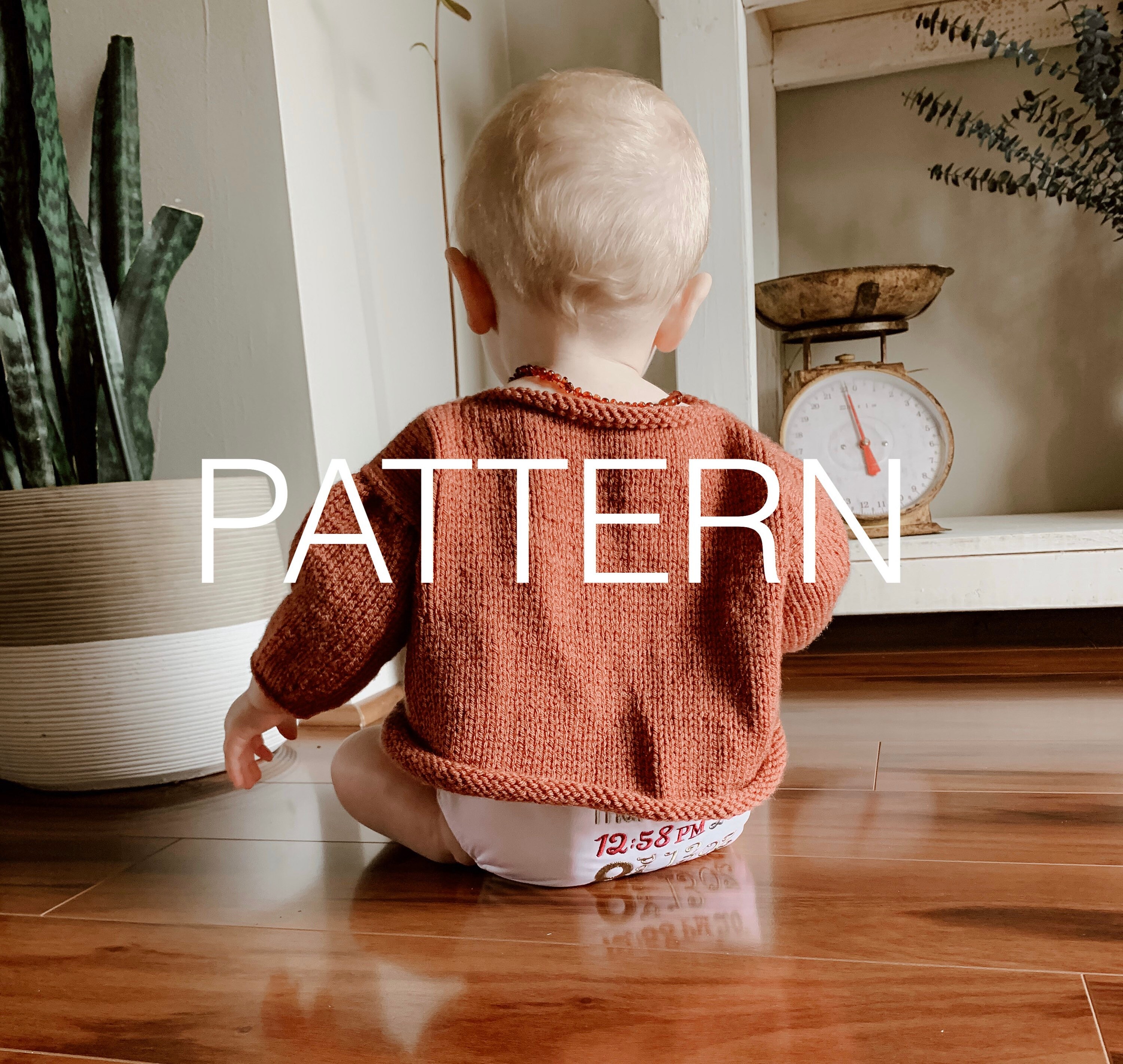 Knit sweater pattern, baby sweater pattern // Heirloom Sweater