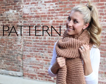 HOKC Burgess Scarf PATTERN, Knit Pattern, handmade, diy