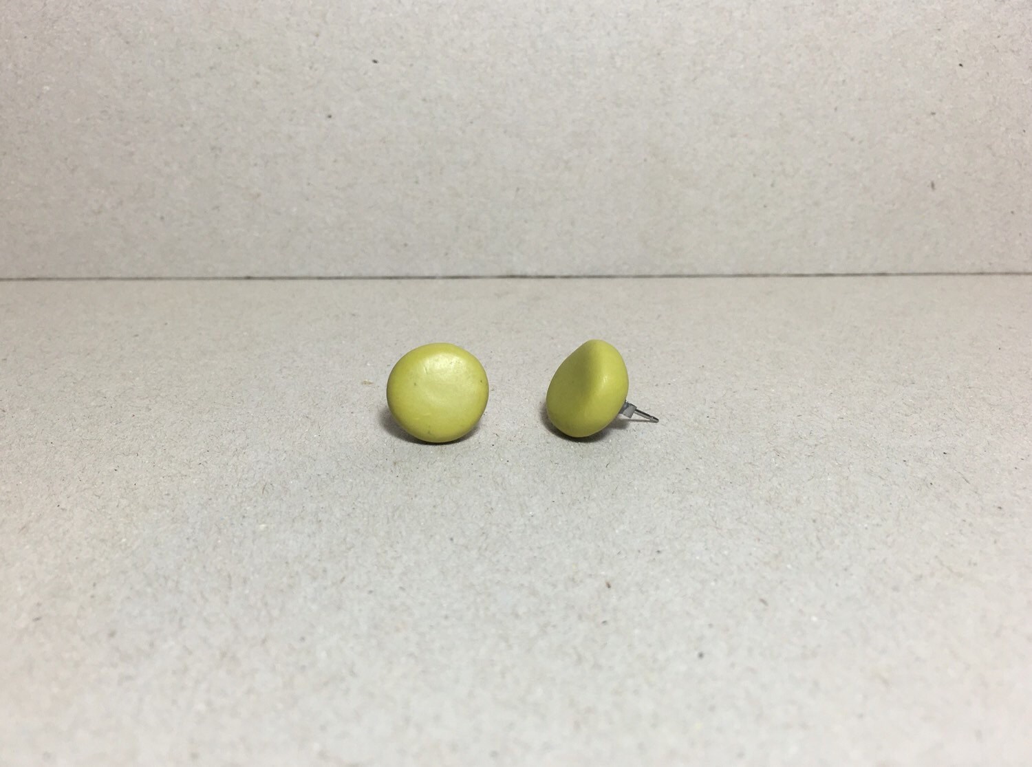 Polymer Earrings Olive Green Stud Earrings Studs Clay Etsy Hong Kong