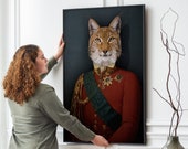 WELLINGTON - splendide lynx en uniforme