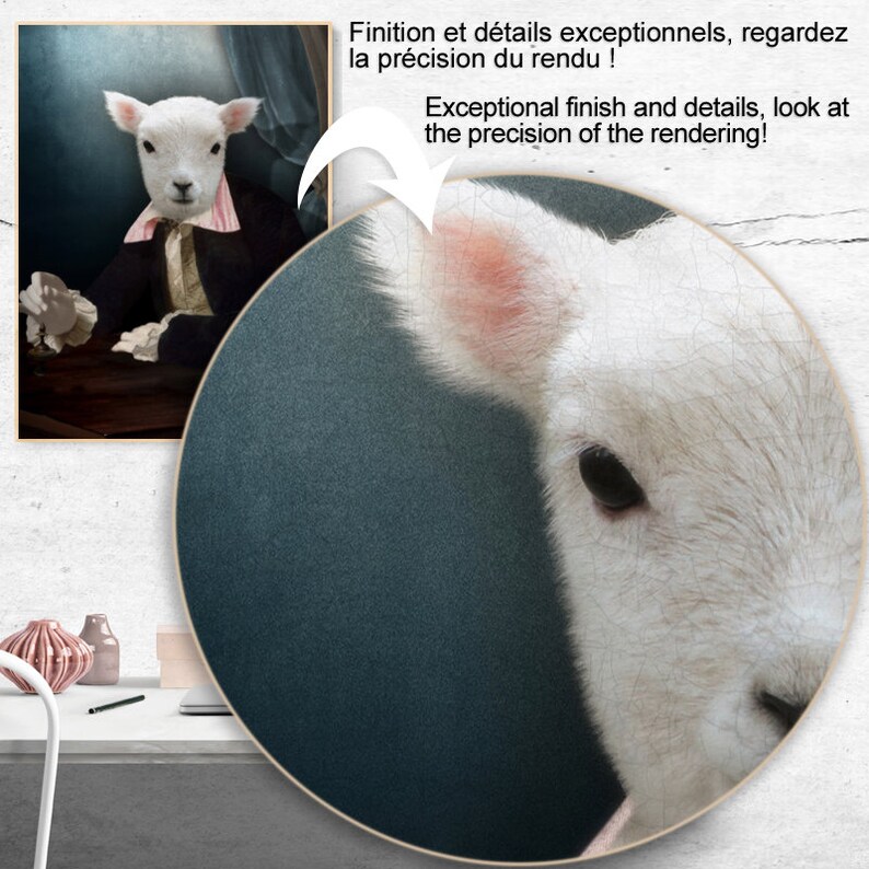 Spinning Top Portrait Lamb Posing Behind His Desk image 8