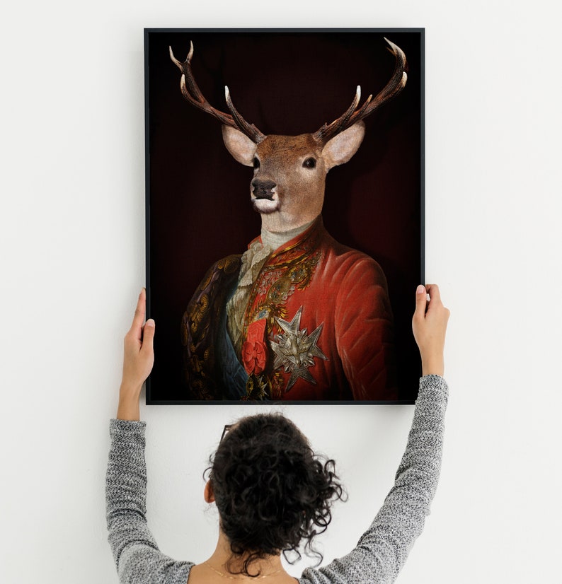 LE GRAND CERF magnifique portrait du seigneur de la forêt en uniforme image 6