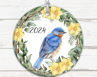 Bluebird Ornaments, Multiple Designs! Personalized Bluebird, Bluebird Christmas Gifts, Bird Gifts, Gifts For Family, Friends and Coworkers