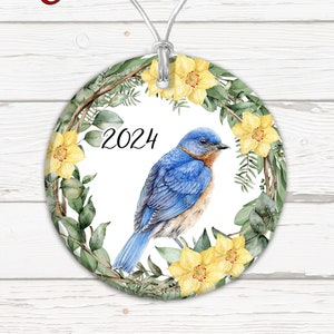 Bluebird Ornaments, Multiple Designs! Personalized Bluebird, Bluebird Christmas Gifts, Bird Gifts, Gifts For Family, Friends and Coworkers