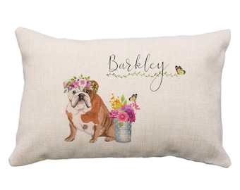Bulldog Pillow Etsy