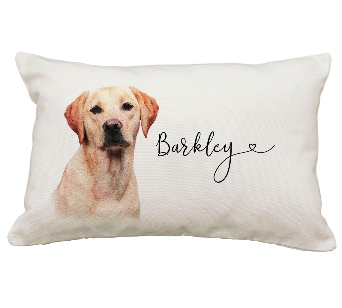 Labrador Labrador Pillow or Cover Personalized Labrador Etsy