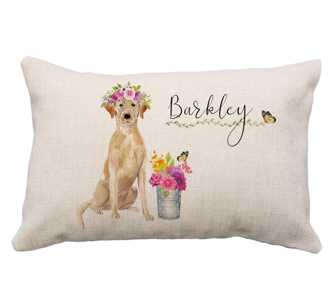 Personalized Name, Labrador Pillows, 12x18 Pillow, Labrador Gifts