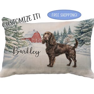 Boykin Spaniel Pillow, Multiple Designs! Gifts, Personalized, Christmas, Beach, Memorial, Handmade