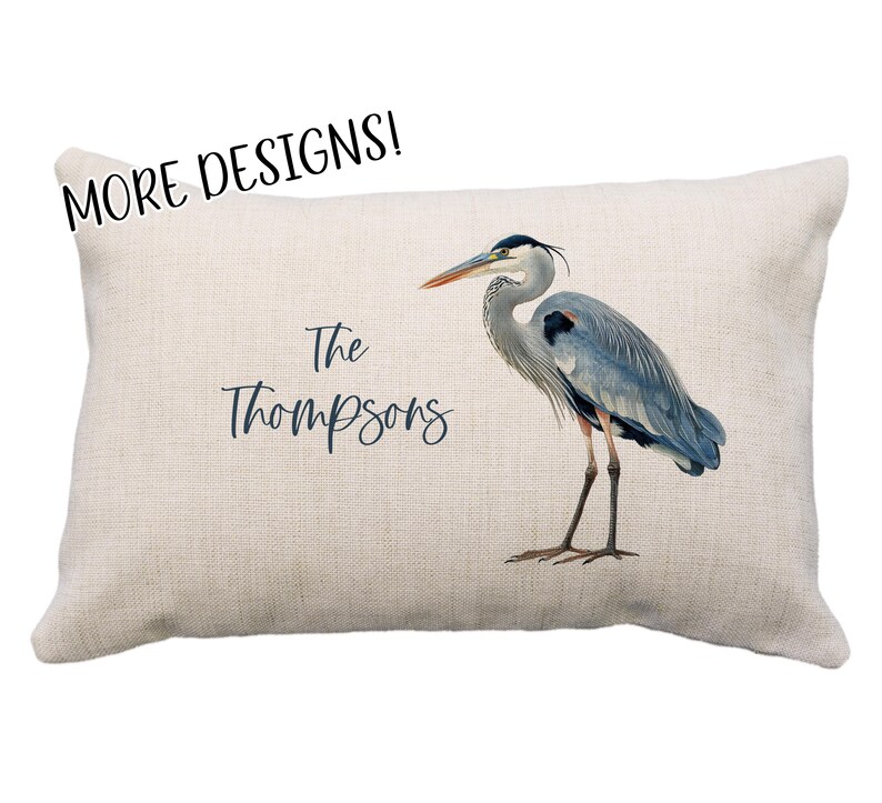 PhotoLaineCreations Heron Pillow - Thumbnail 2