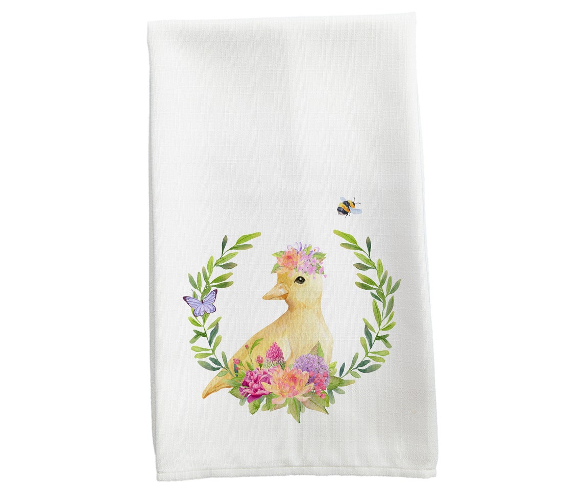 Duck Tea Towel Kitchen Decor Duck Gifts Bird Tea Towels Etsy