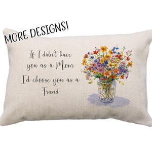 Mom Custom Pillow Or Cover, 12 x 18*, Mom Gifts, Mother&#39;s Day Gift, Mom Pillow, Moms are like Buttons, If I didn&#39;t have you as a Mom