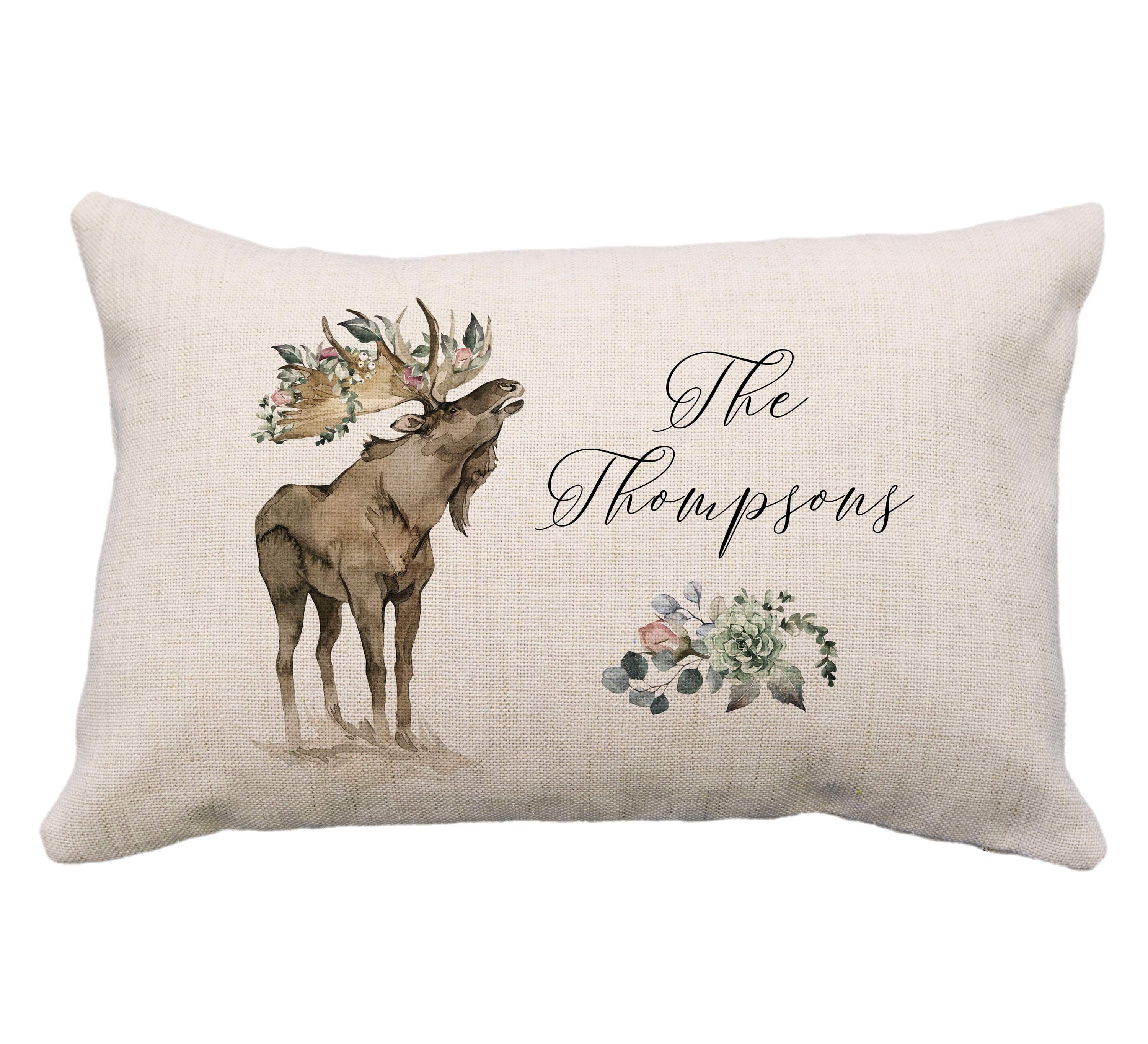 Tapestry Pillow 18in - Moose 2pk